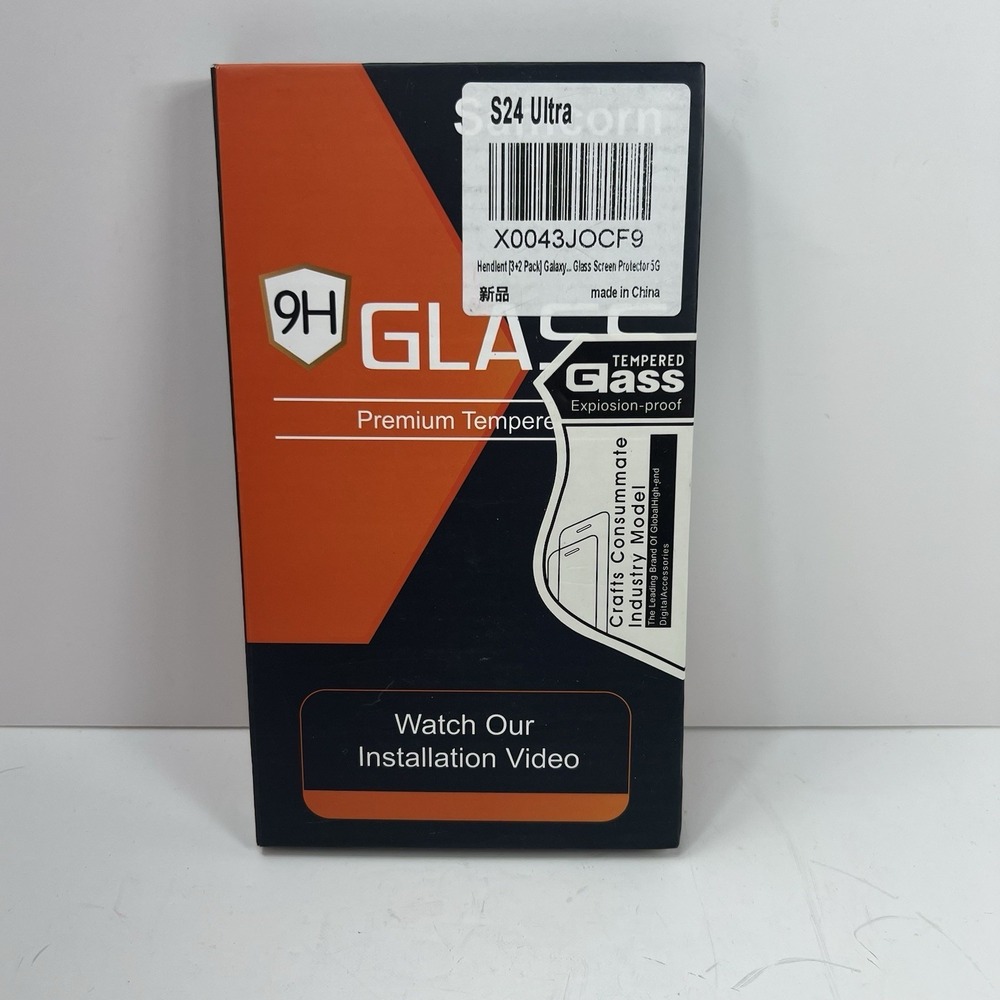 Hendlent [3+2] Pack Samsung Galaxy Tempered Glass Screen Protector 5G S24 Ultra